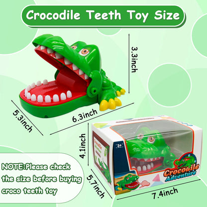 iShyan Crocodile Teeth Toys Game for Kids, Crocodile Biting Finger Dentist Games Funny Toys, 2020 Version Ages 4 and Up
