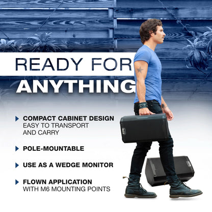 ALTO TS408 2000W 8" Powered PA Speaker with 3 Channel Mixer, Bluetooth Streaming, Wireless Loudspeaker Linking, DSP and ALTO App