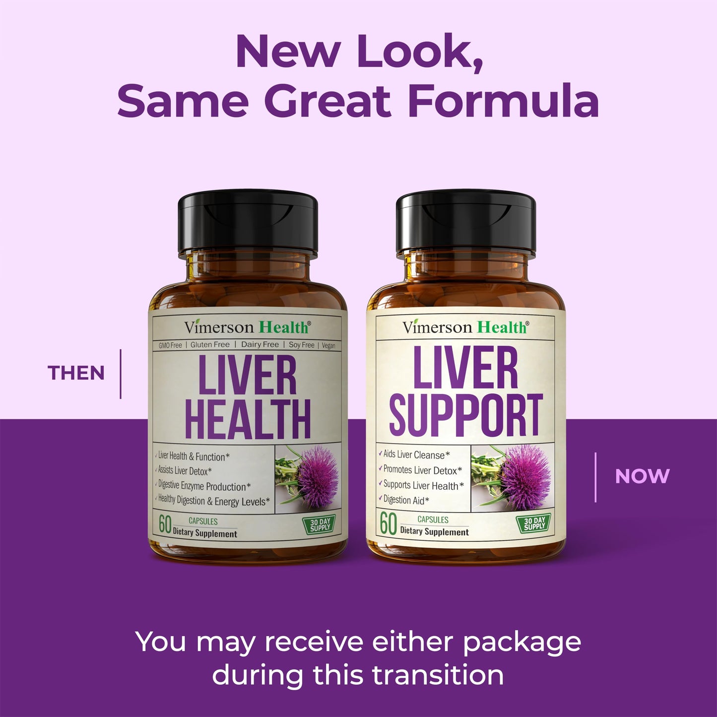 Liver Cleanse Detox & Repair Milk Thistle Supplement - 60 Capsules Herbal Liver Support - Choline, Artichoke Extract & Chicory. Dandelion Root Supplement to Promote Cellular Repair & Digestion - Vegan