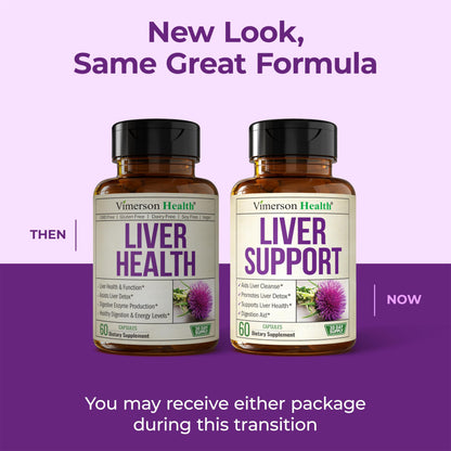 Liver Cleanse Detox & Repair Milk Thistle Supplement - 60 Capsules Herbal Liver Support - Choline, Artichoke Extract & Chicory. Dandelion Root Supplement to Promote Cellular Repair & Digestion - Vegan