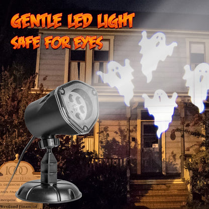 PEIDUO Halloween Projector Lights, Rotating Ghost Projector Halloween, Waterproof Outdoor Halloween Projector, Landscape, Yard, Patio, Garden, Party Decor