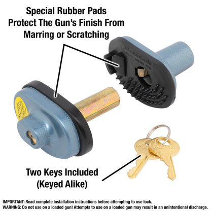 Master Lock 90TRISPT Gun Trigger Lock with Key, Pack 3 of Keyed-Alike