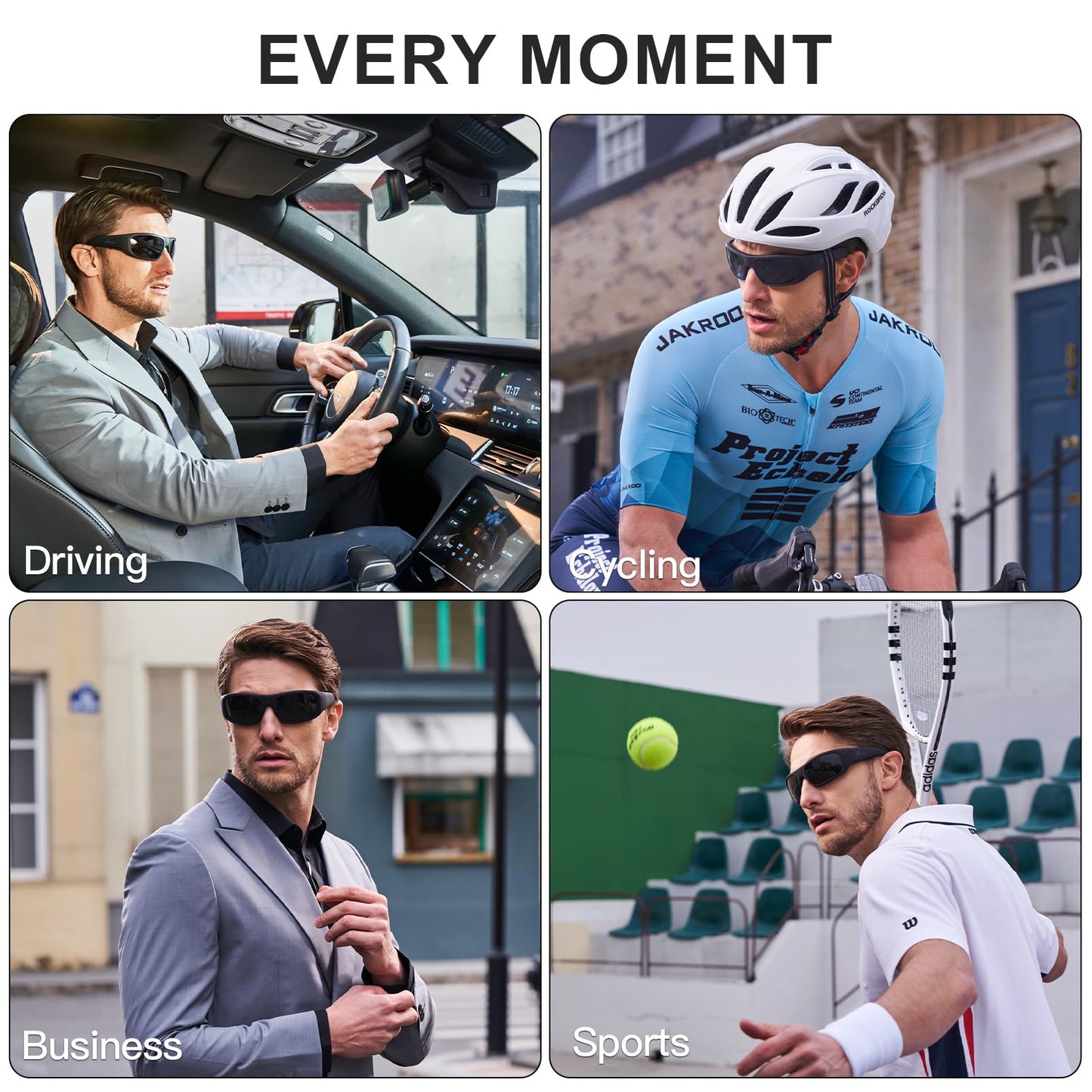OhO Smart Glasses,Polarized Sunglasses with Bluetooth Speaker,Athletic/Outdoor UV Protection and Voice Control,Unisex