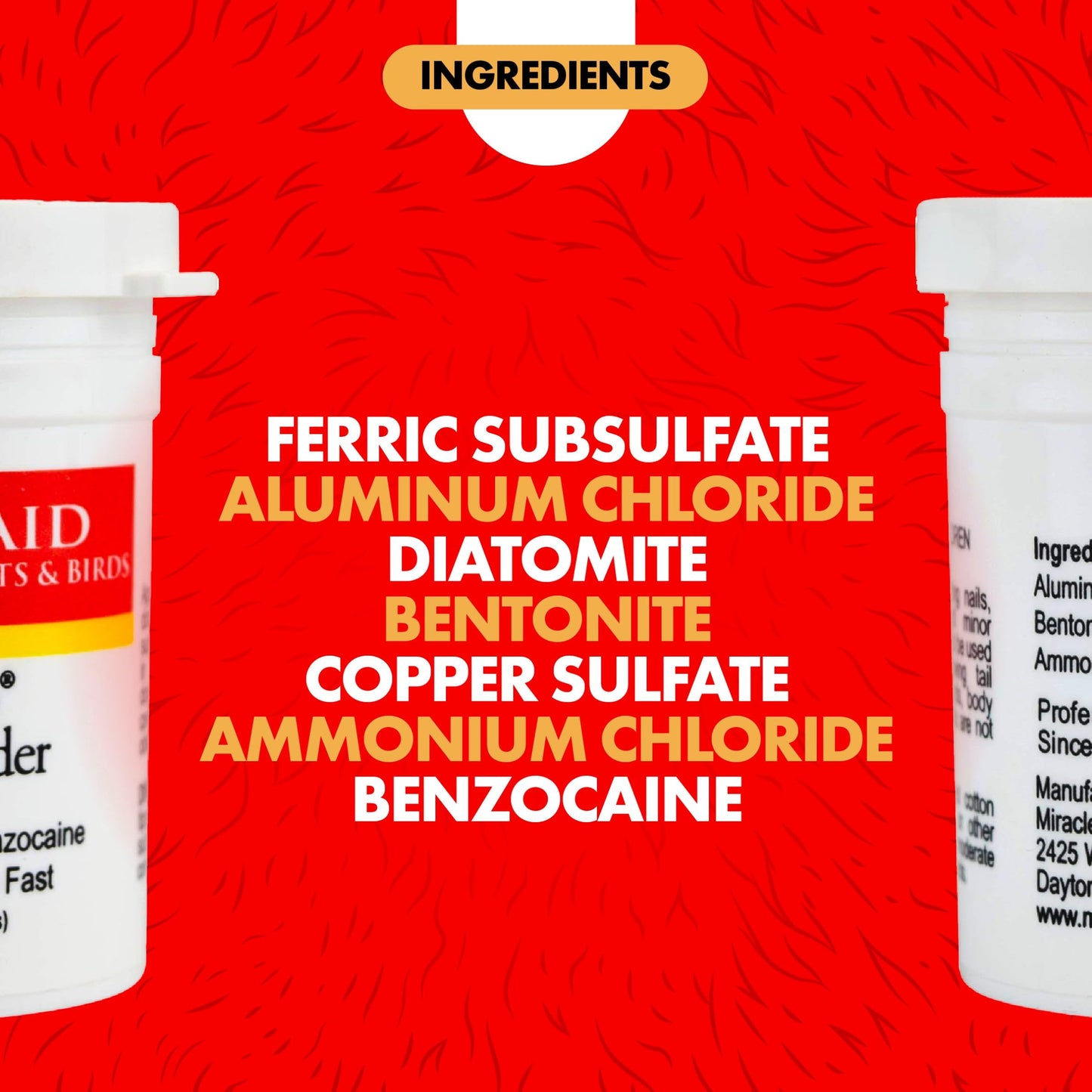 Miracle Care Kwik Stop Styptic Powder For Dogs, Cats and Birds, 0.5 Ounce, Fast Acting Blood Stop Powder with Pain Relieving Benzocaine