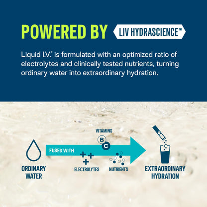 Liquid I.V.® Hydration Multiplier - Lemon Lime | Electrolyte Powder Drink Mix | 1 Pack (16 Servings)