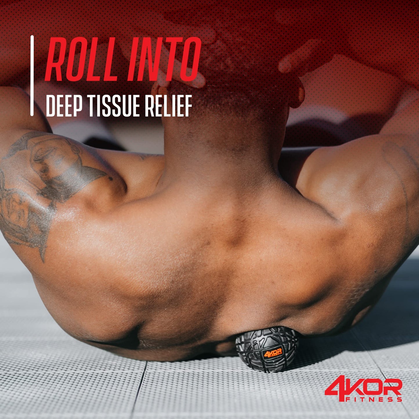 4KOR Massage Balls for Trigger Point Therapy - Myofascial Release Ball - Muscle Relief for Back, Neck, Shoulder, Foot Pain - Fitness Massage Balls for Mobility - Deep Tissue Release Ball