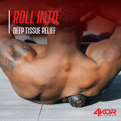 4KOR Massage Balls for Trigger Point Therapy - Myofascial Release Ball - Muscle Relief for Back, Neck, Shoulder, Foot Pain - Fitness Massage Balls for Mobility - Deep Tissue Release Ball