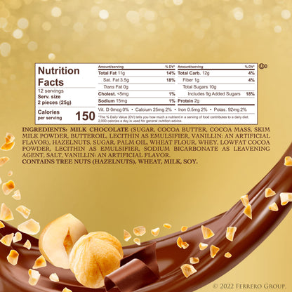 Ferrero Rocher, 24 Count, Premium Milk Chocolate Hazelnut, Chocolates for Gifting, 10.6 oz