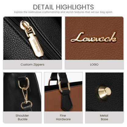 LOVEVOOK Purses for Women, Handbags for Women Tote Shoulder Bag Satchel and PU Leather Top Handle for ladies