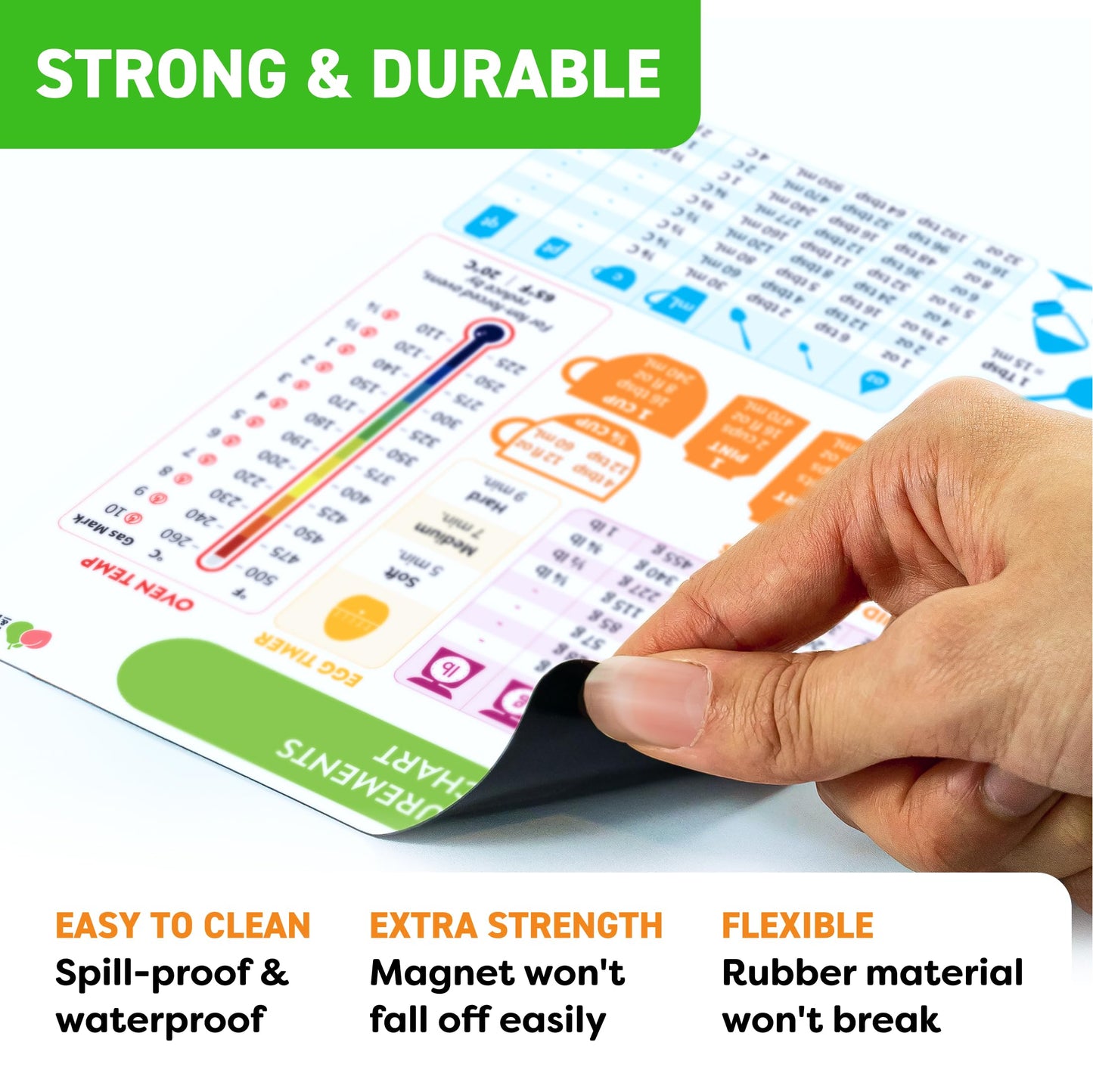 Kitchen Conversion Chart Magnet - Measurements Conversion Chart - Baking Supplies Baking Accessories Cooking Gadgets - Baking Kitchen Cooking Gifts for Women - Kitchen Gadgets
