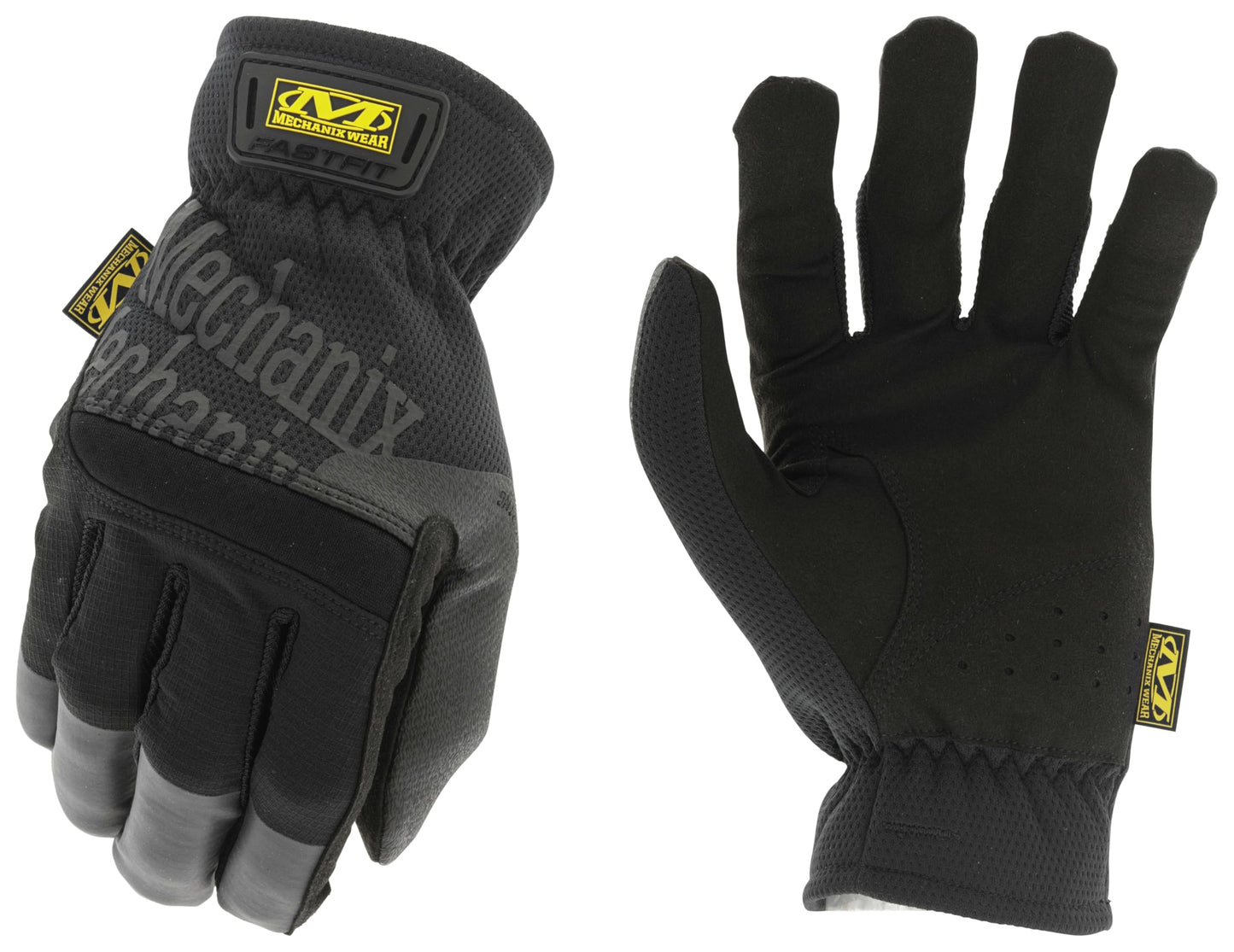 Mechanix Wear FastFit Work Gloves - Anti-Slip & Abrasion Resistant Heavy Duty Gloves - Touchscreen Compatible - Vibration Damping - Multipurpose Use - X-Large - Black