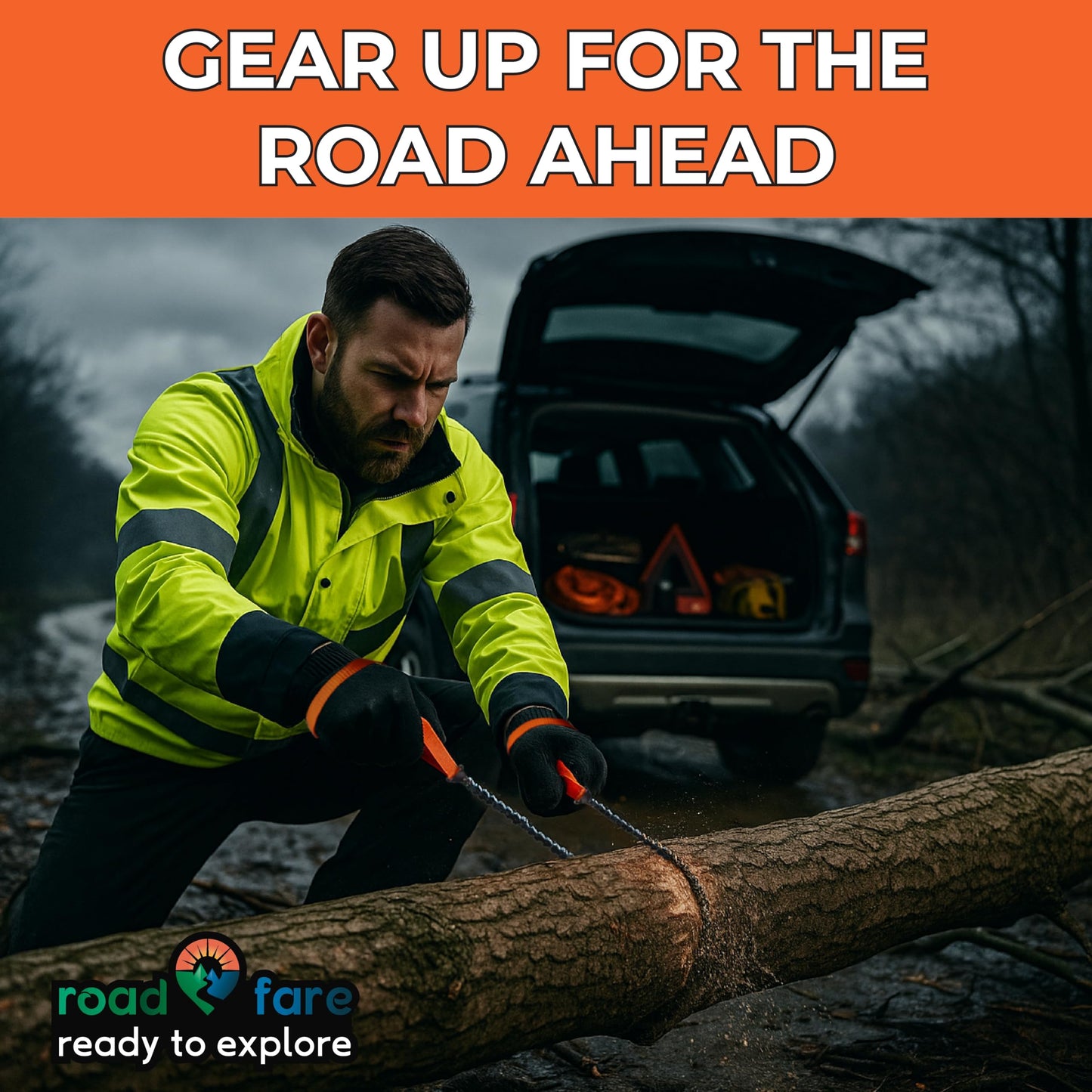 Pocket Chainsaw - 36 Inch Manual Hand Chain - Pocket Saw with 48 Bidirectional Teeth - For Fast Easy Cutting - Camping Survival - Wire Rope Cable Saw - Backpacking Camp Gear