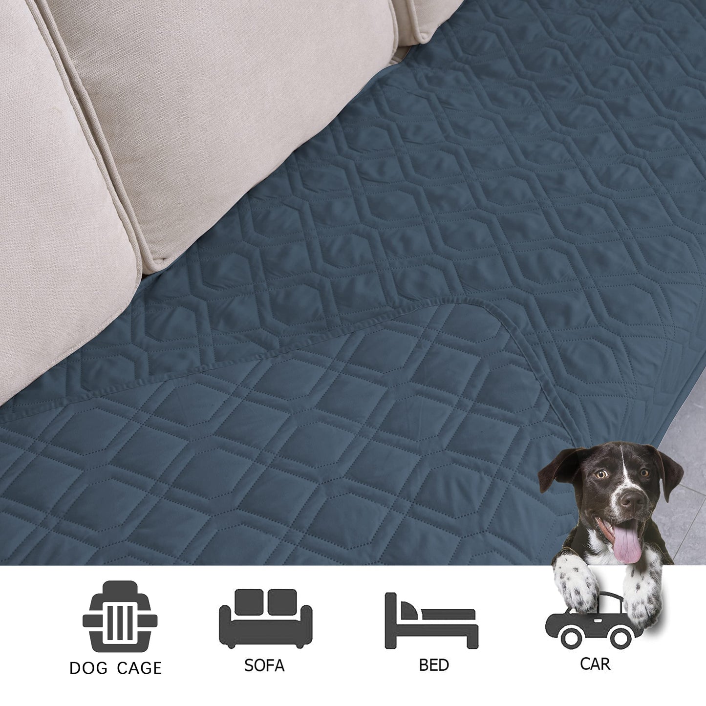 Ameritex Waterproof Blanket Reversible Dog Bed Cover Pet Blanket for Furniture Bed Couch Sofa