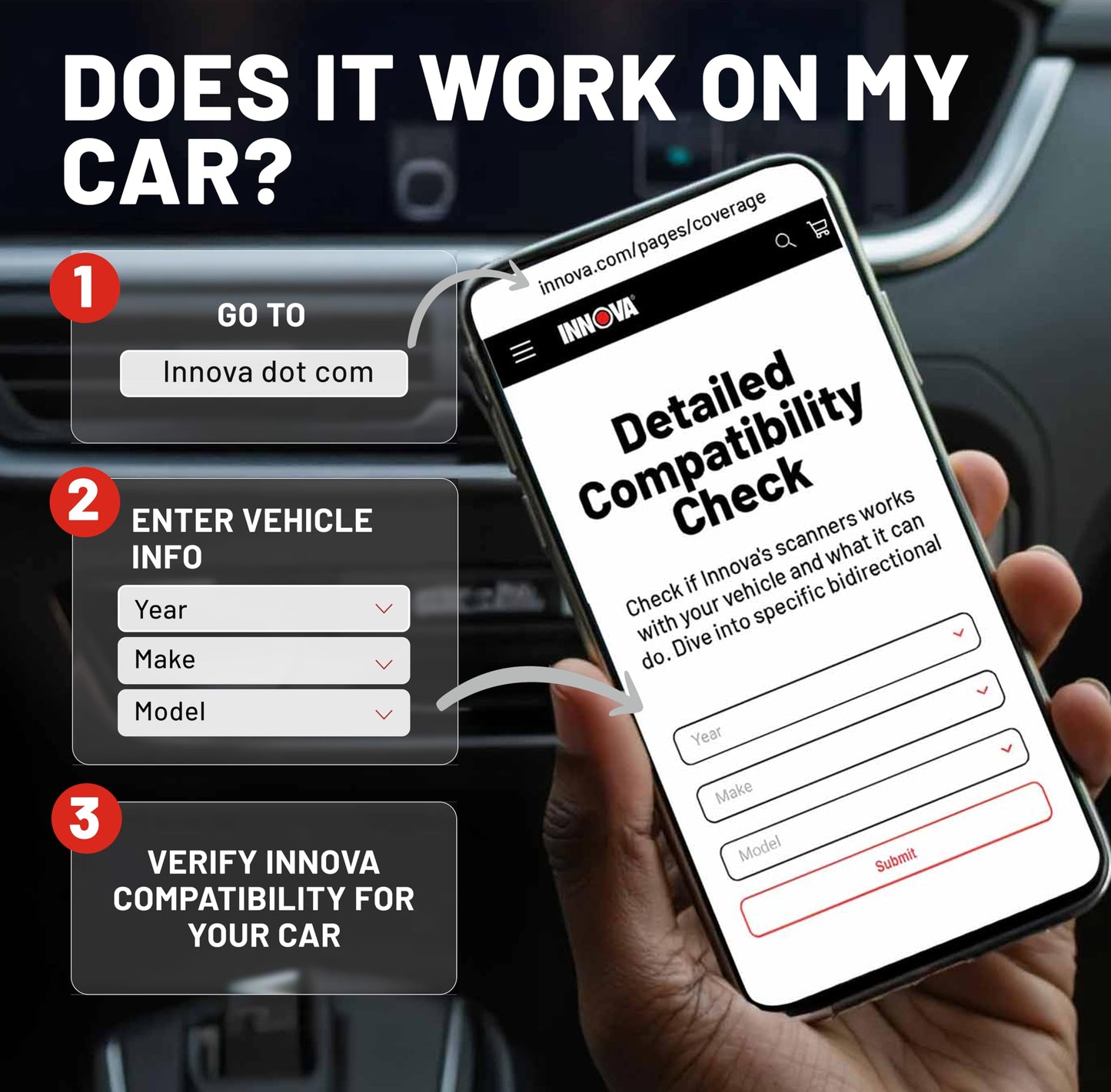 Innova 5210 OBD2 Scanner & Engine Code Reader, Battery Tester, Live Data, Oil Reset, Car Diagnostic Tool for Most Vehicles, Bluetooth Compatible with America's Top Car Repair App