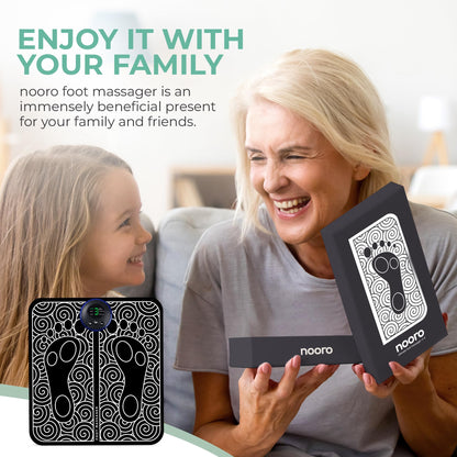 nooro Portable Foot Massager - Soothing Comfort & Revitalization for Tired Feet, 15 Minute Massage with 6 Settings, Pulse Sensation with Deep Tissue Results