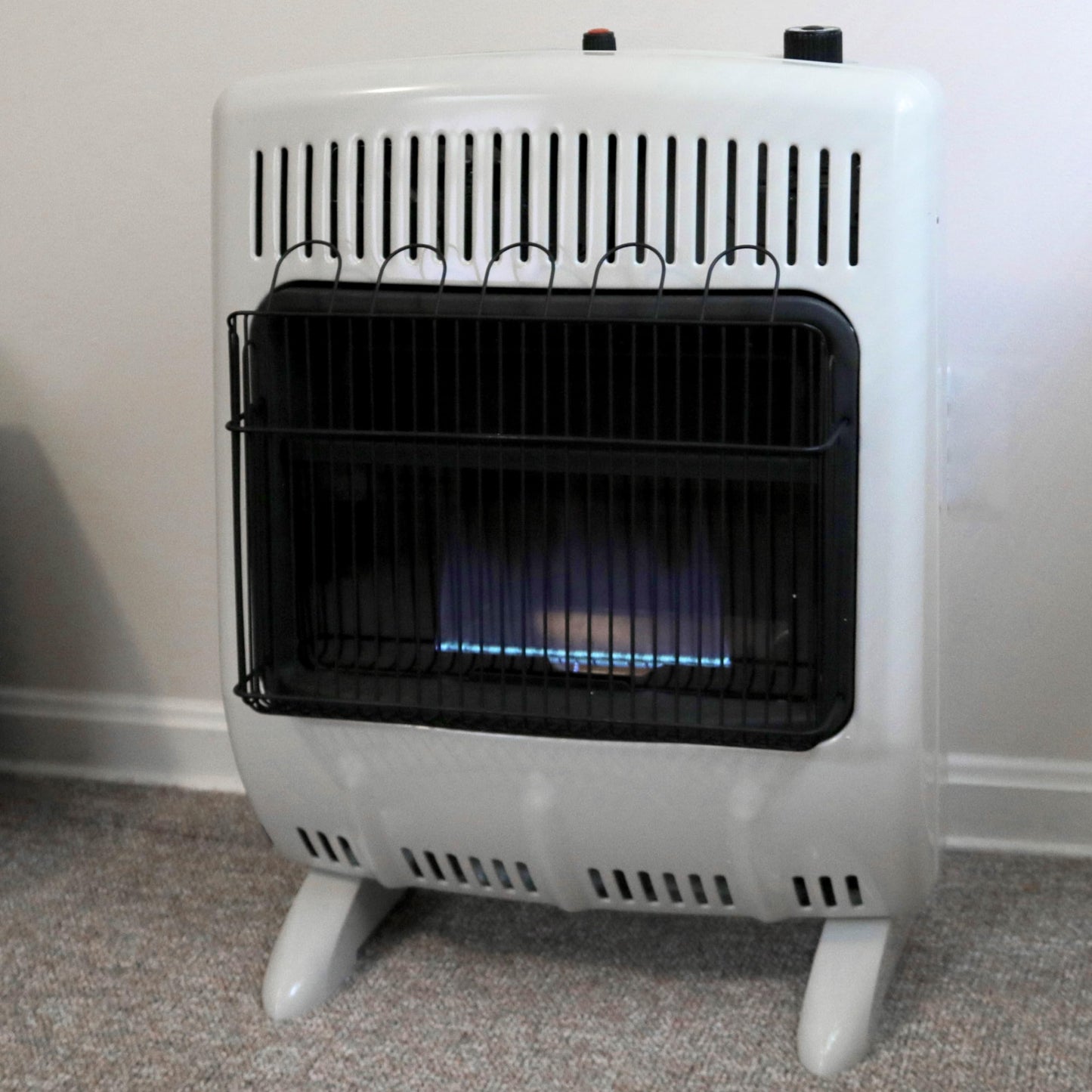 Mr. Heater MHVFBF20LPT 20,000 BTU Blue Flame Vent Free Propane Heater For Cold Rooms, Additions, Sun Rooms Cabins & Garage - White