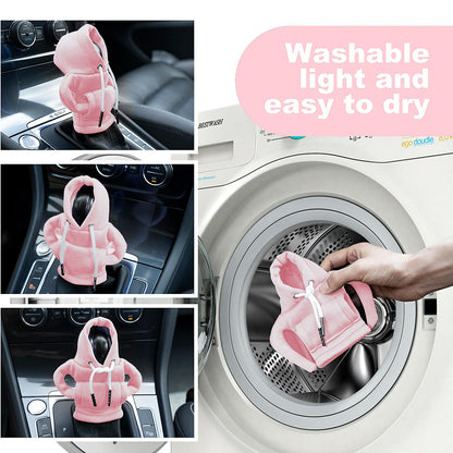 Gear Shift Hoodie, Universal Car Shift Knob Cover, Mini Hoodie for Car Shifter, Automotive Interior Cute Gadgets, Car Accessories and Decorations