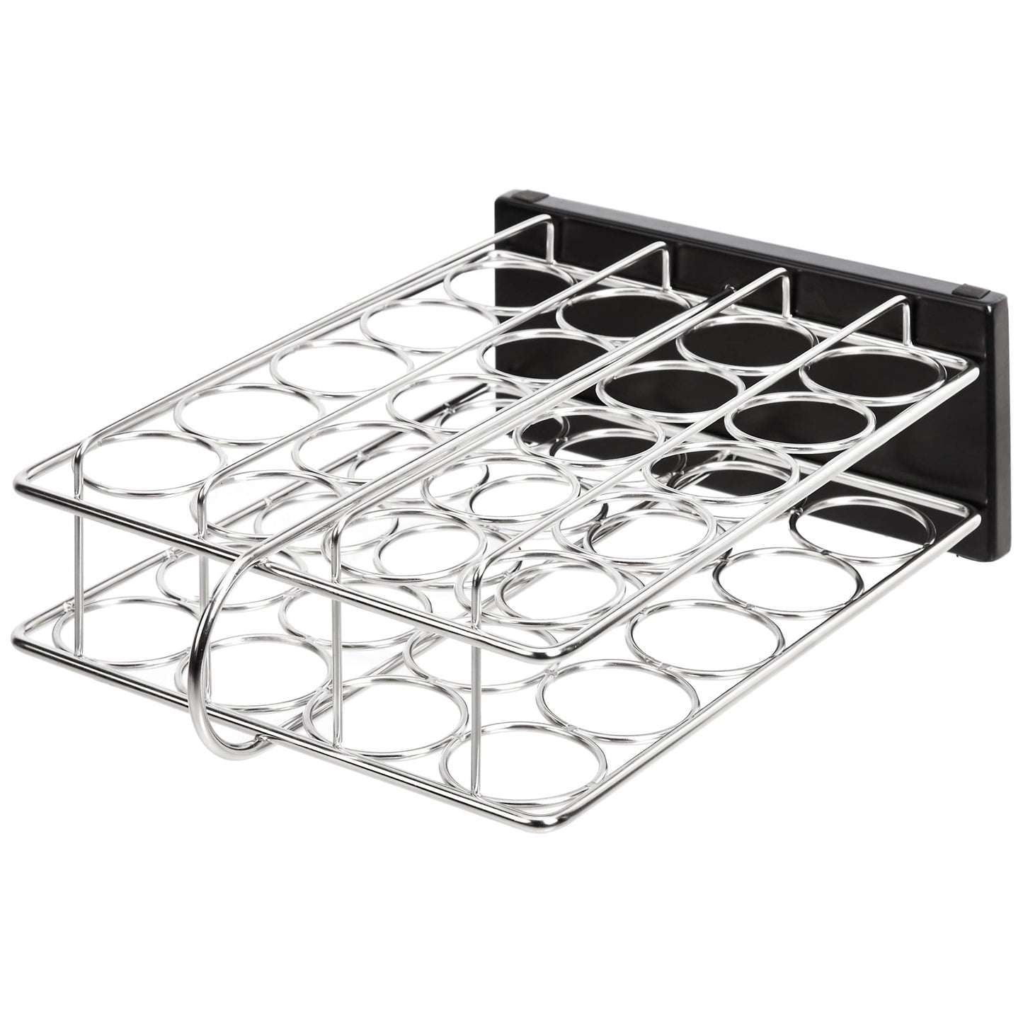 Amazon Basics 20 Jars Spice Organizer Rack, Silver