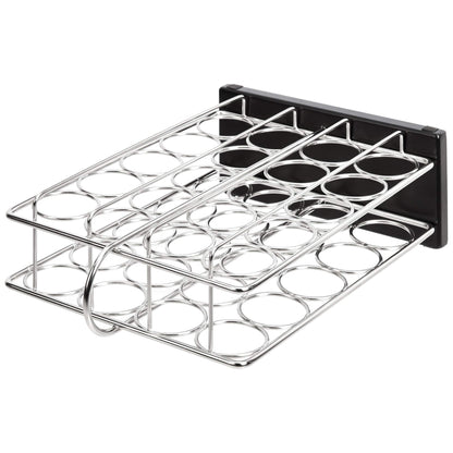 Amazon Basics 20 Jars Spice Organizer Rack, Silver