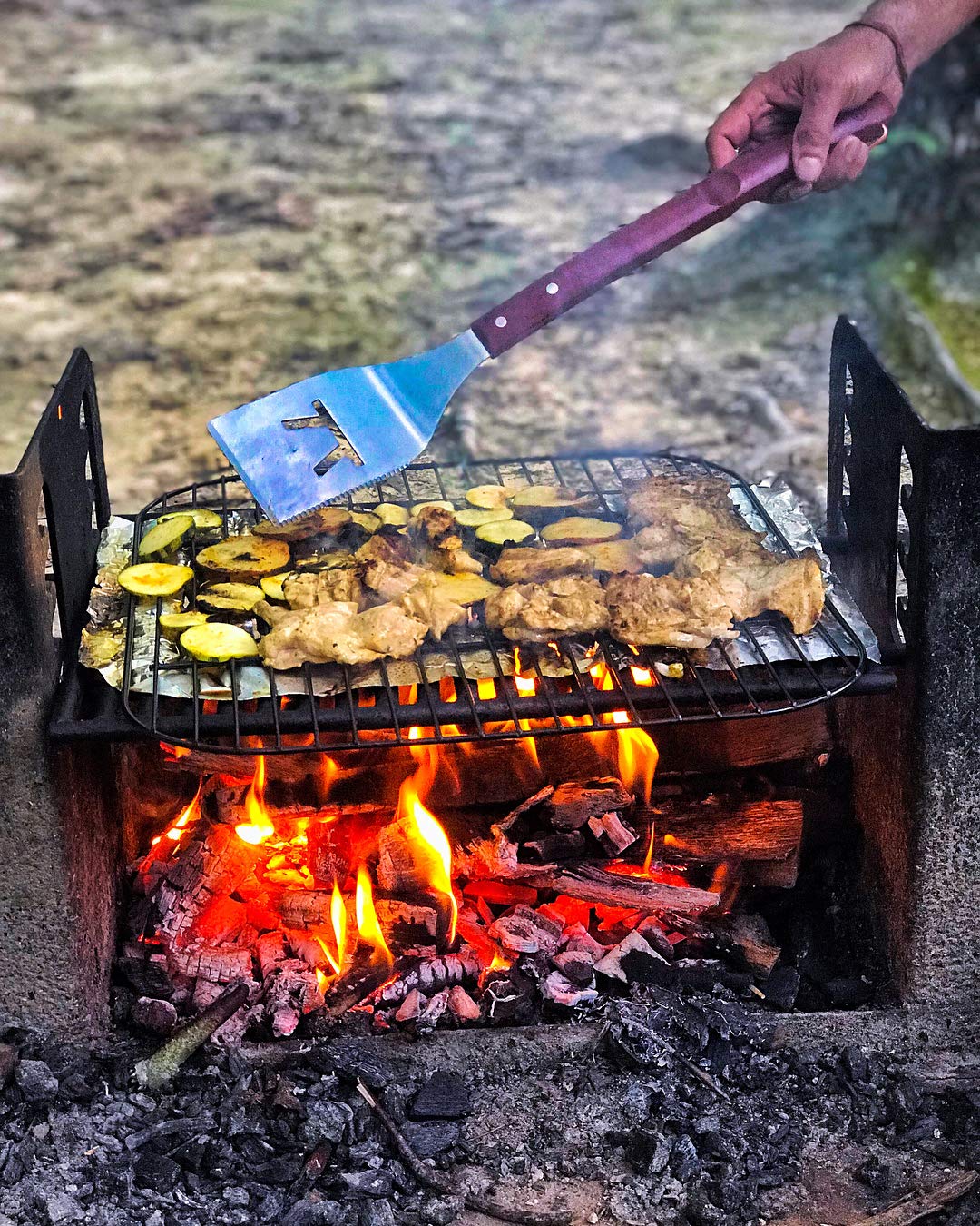 Outset QB00 BBQ, 1 EA, Rosewood 3 Piece Tool Set