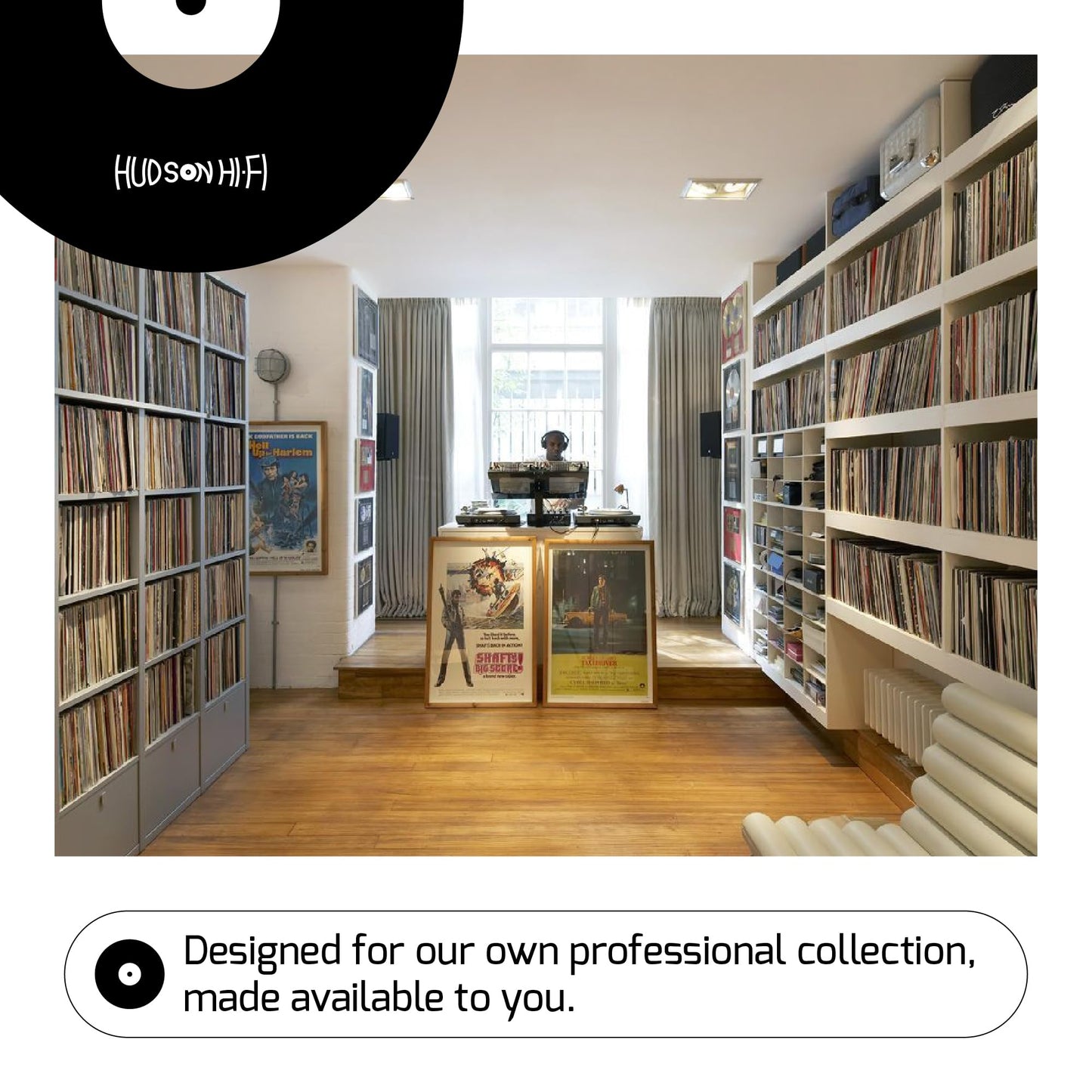 Hudson Hi-Fi Anti-Static Vinyl Record Inner Sleeves 250 Pack - Durable Clear Disc Sleeves- Protect Your LP Albums from Scratches, Dust & Dirt - Acid-Free Rice Paper Interior Disc Covers