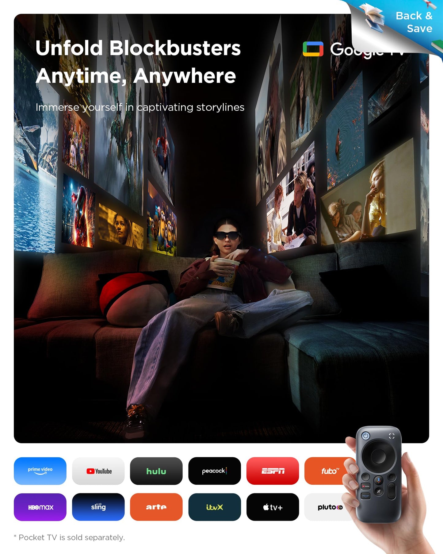 RayNeo Air 3s AR/XR Glasses, 201" 120Hz FHD HueView Display, Portable AR Video Eyewear Gaming Glasses for iPhone 16/15, Android, Mac, Switch, PS5, Steam Deck - Next-Gen Wearable Theater