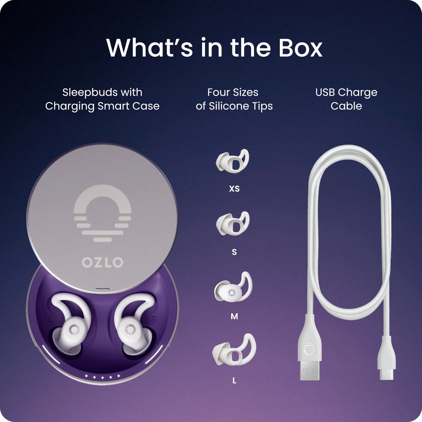 Ozlo Sleepbuds® | Comfortable Side Sleeper Headphones | Up to 10 Hours of Bluetooth LE Streaming | Science-Backed Sleep Sounds | Snore Blocking Comfortable Earbuds