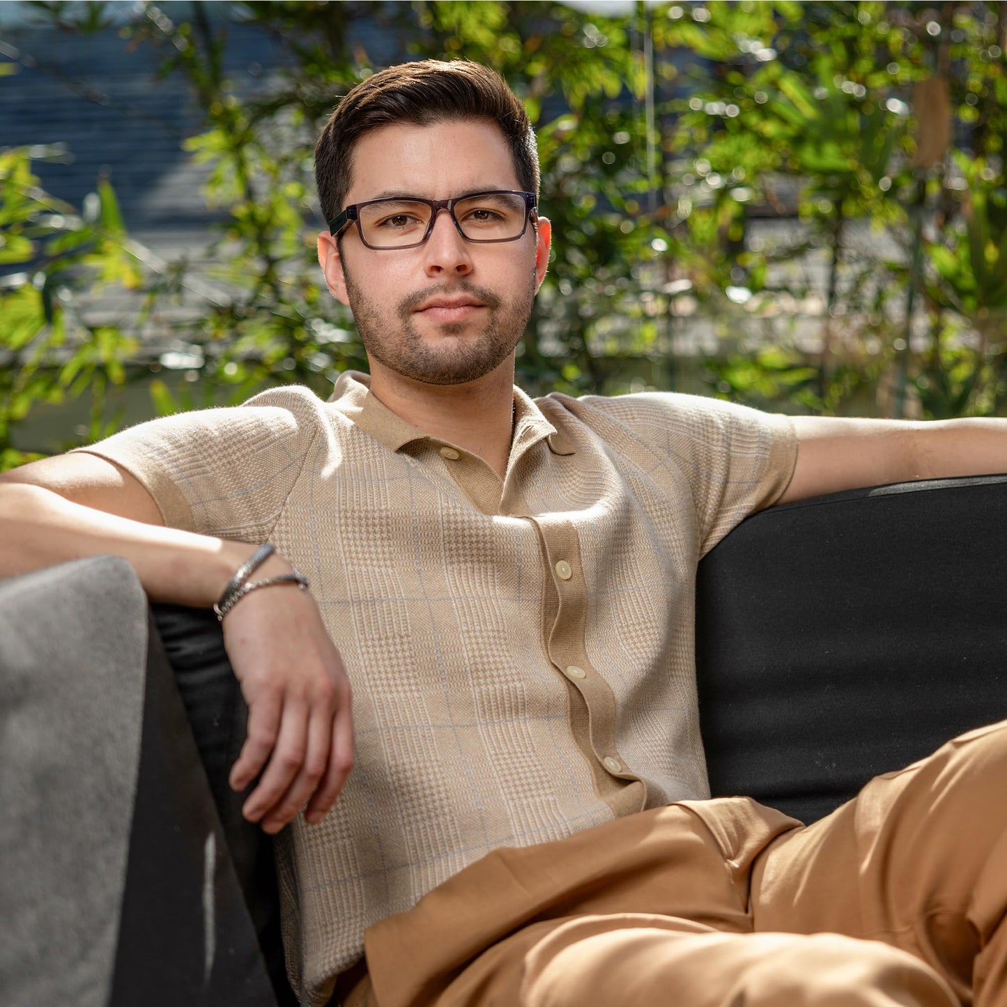 Amazon Echo Frames, an Alexa device (newest model), Smart glasses with Alexa, Modern Rectangle frames in Charcoal Gray with blue light filtering lenses