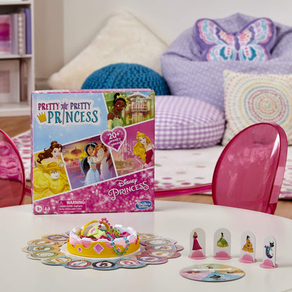 Hasbro Gaming Pretty Pretty Princess: Edition Board Game Featuring Disney Princesses, Jewelry Dress-Up Game for Kids Ages 5 and Up, for 2-4 Players (Amazon Exclusive)