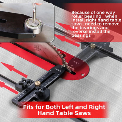 GOINGMAKE Thin Rip Jig Table Saw Jig Guide for Making Repetitive Narrow Thin Strip Cuts Woodworking Tools Fast Thin Ripping Guide for Table Saw Band Saw Router Table Fits for 3/8" x 3/4" T Slot