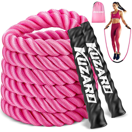 KUZARO Jump Rope, Weighted Jump Rope for Women, 2.5LB Adult Skipping Rope for Fitness, Home Gym Workout Equipment, Heavy Exercise Jumpropes for Weight Loss, Shape body, Strength Training, Total Body Workout