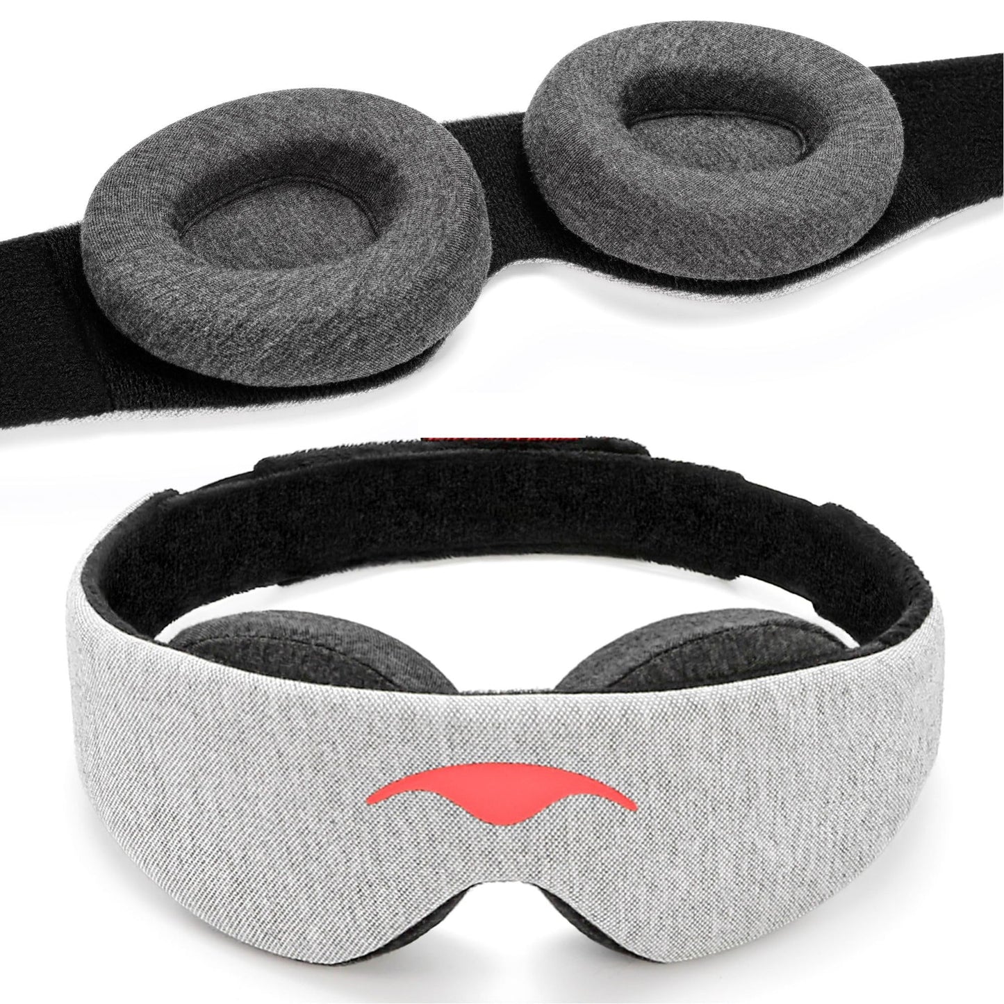 Manta Sleep Mask - 100% Light Blocking, Adjustable Sleeping Mask with Detachable Eye Cups, Ultra Comfortable for Women & Men, Zero Pressure on Lashes, Perfect for Travel/Shift Work