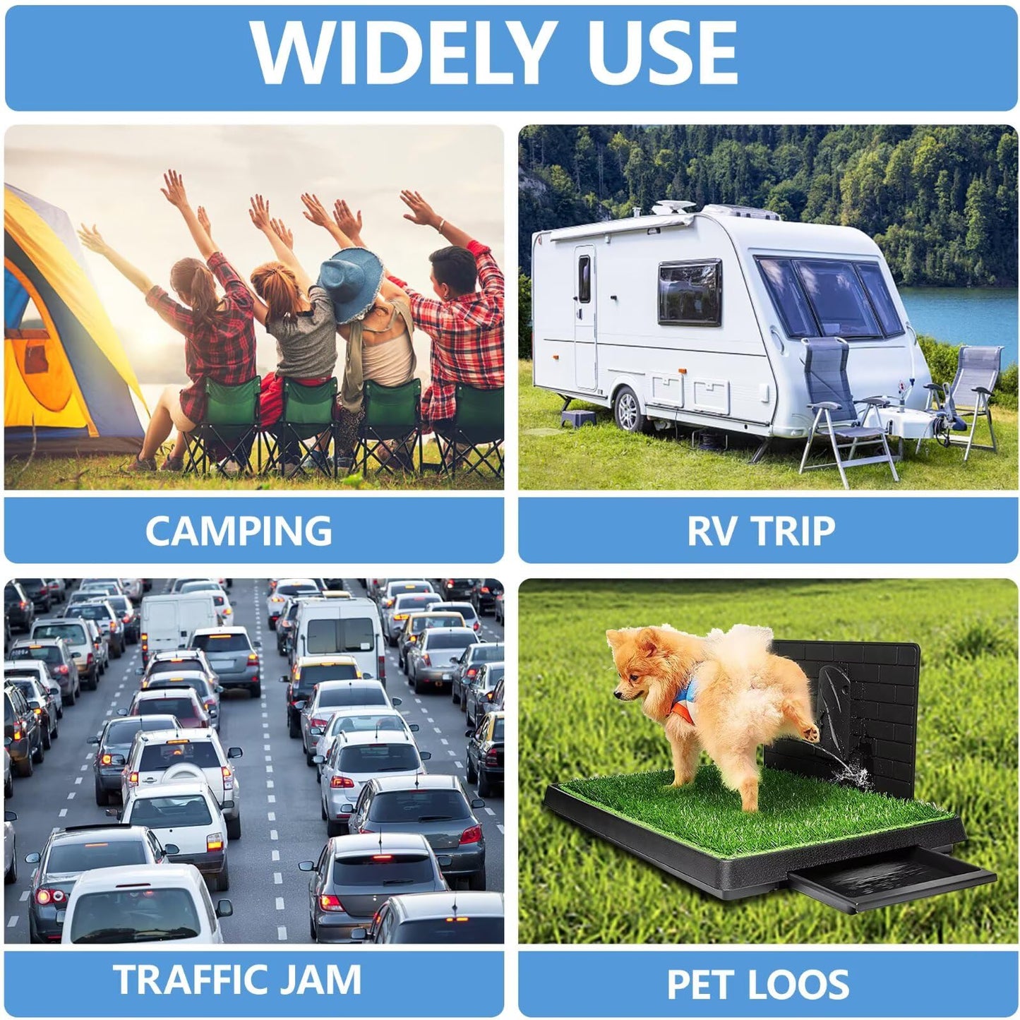 30 Packs ECO-Friendly Portable Toilet Poo Urine Gel Powder, Portable & Fast-Absorbing Camping Toilet Gel, Rapidly Biodegradable Eco Poo Urine Gel, Outdoor Portable Bedpans & Emergencies