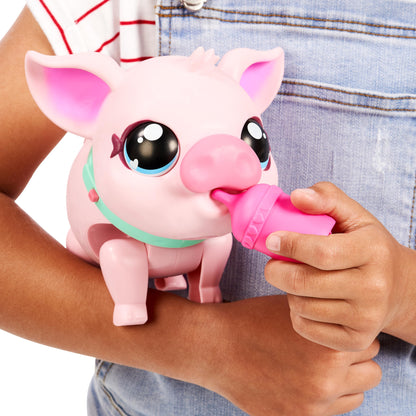Little Live Pets My Pet Piggly The Toy Pig, Interactive Walking Pig Toy with 25+ Sounds and Detachable Leash, Pigs Toys for Kids of Ages 5+