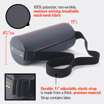 OPTP The Original McKenzie Lumbar Roll – USA-Made Low Back Lumbar Support for Office Chair & Car Seat Back Support Cushion. The Preferred Lumbar Pillow by Physical Therapists - Standard Density