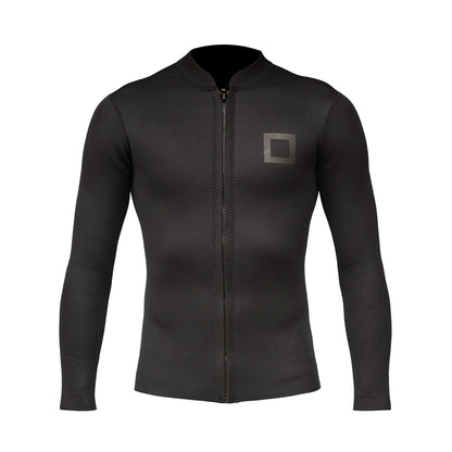 Surf Squared Men's Wetsuit Top Jacket 2mm or 3mm - Neoprene Long Sleeve for Warmth & Comfort, Extended Back Flap - Ideal for Surfing, Snorkeling & Watersports - 2X-Large - 3MM