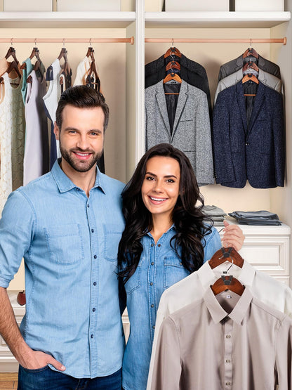 HOUSE DAY Space Saving Hanger Hooks 60 Pack, Black Clothes Hanger Connector Hooks, Heavy Duty Hanger Hooks Space Saver, Premium College Dorm Room Essentials, Good Closet Organizers and Storage