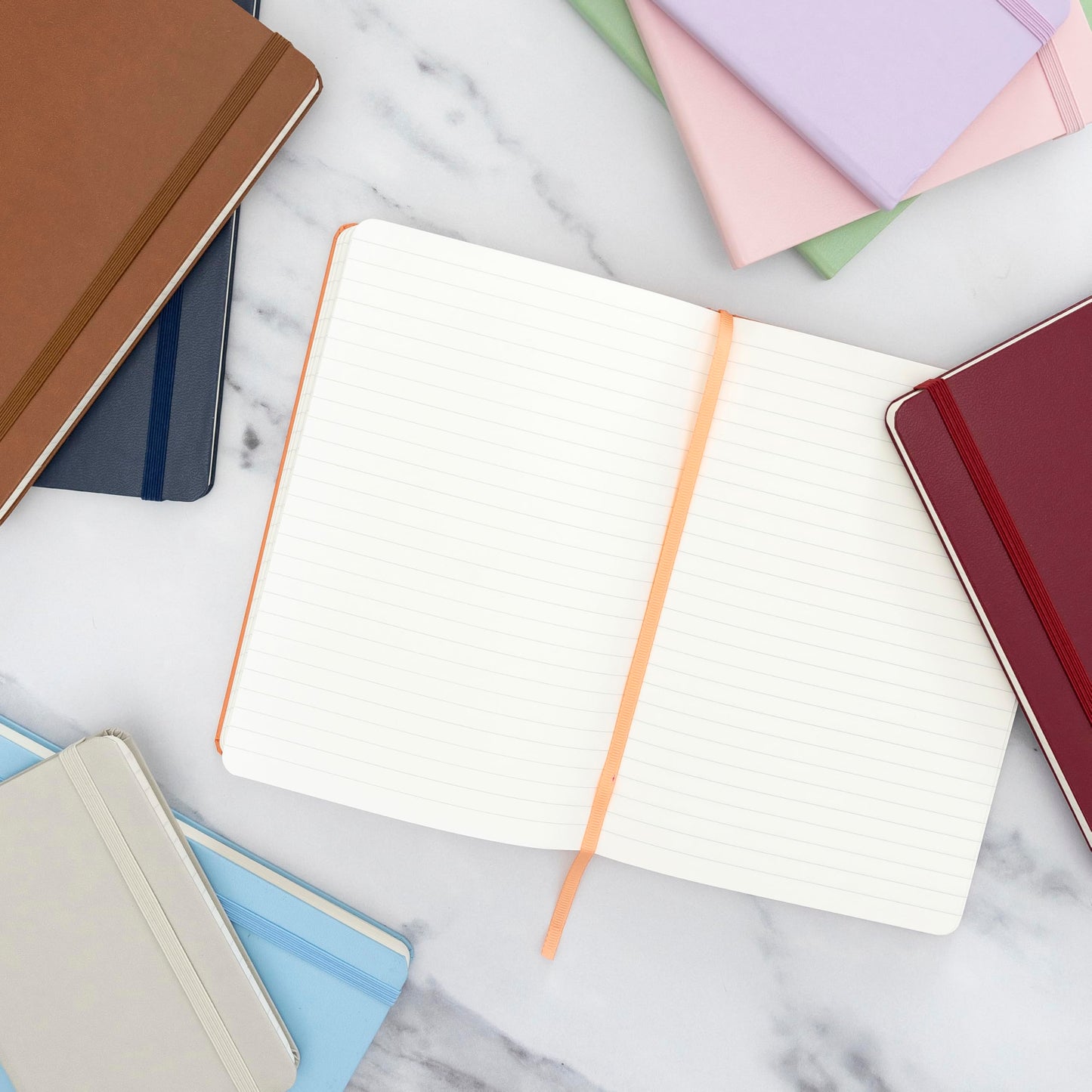 PAPERAGE Lined Journal Notebook, (Black), 160 Pages, Medium 5.6 in x 8 in - 100 GSM Thick Paper – Hardcover Journaling Notebook for Work, School & Note Taking