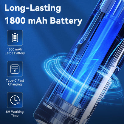 Nymrix Electric Fly Swatter Racket, 2 in 1 Mosquito Bug Zapper 4100V Handheld Mosquito Killer with 1800 mAh Rechargeable Battery, Purple Light and 3-Layer Safety Mesh for Indoor Outdoor Blue