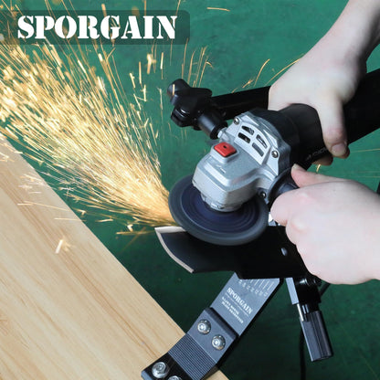 Lawn Mower Blade Sharpener & Lawn Mower Blade Balancer, 15°-45° Adjustable Mower Blade Sharpener and High Precision Magnetic Mower Blade Balancer for Many Types of Mower Blade, Black