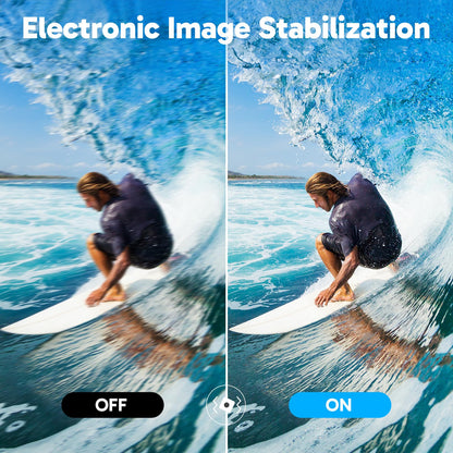 AKASO V50X Native 4K30fps WiFi Action Camera with EIS Touch Screen 4X Zoom 131 feet Waterproof Camera Support External Mic Remote Control with Helmet Accessories (Without 64GB MicroSD Card)