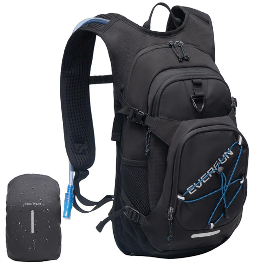 EVERFUN Hydration Backpack 18L Hiking Water Backpack with Water Bladder 2L, Women Men Hydration Pack Insulated Daypack Lightweight Hydropack with Rain Cover for Hiking, Cycling, Running, Festivals