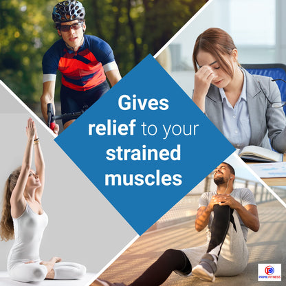 PRIME Fitness Cold Massage Roller Ball | Cold Therapy | Ice Roller Ball with Handle | cryo Stick | Relieve Muscle Pain (Black)