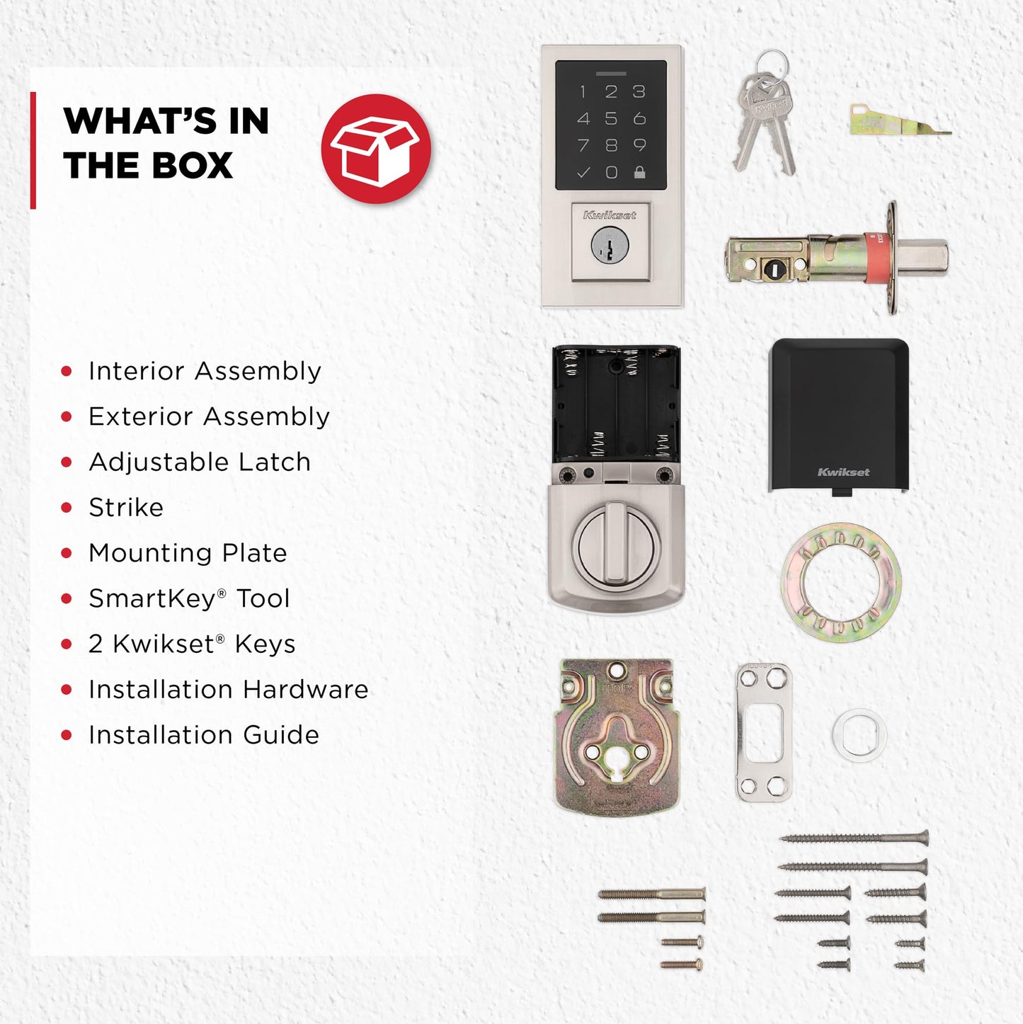 Kwikset SmartCode 270 Keyless Entry Electronic Touchpad Deadbolt Door Lock with Auto-Lock, Custom User Codes, Advanced Security in Satin Nickel Contemporary