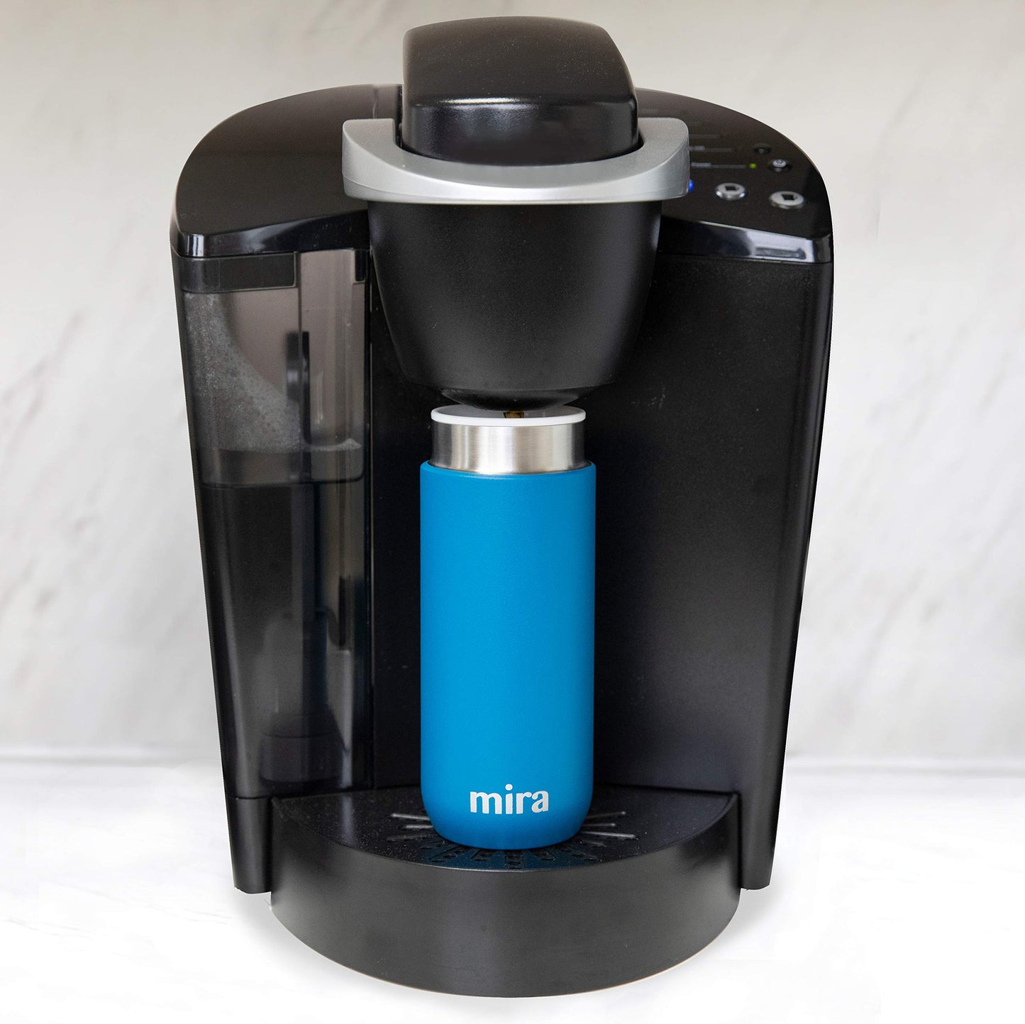 7 oz Slim Thermos Flask - Leak-Proof Insulated Water Bottle - Perfect Compact Size - Denim