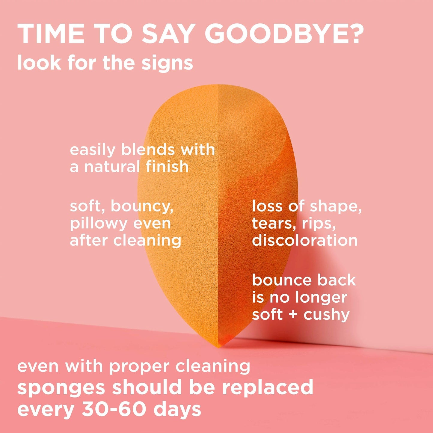 Real Techniques Miracle Complexion Sponge, Beauty Sponge For Makeup Blending & Foundation Application, Full Coverage, Streak-Free Professional Makeup Tool, Cruelty Free, Vegan, Latex Free, 2 Count