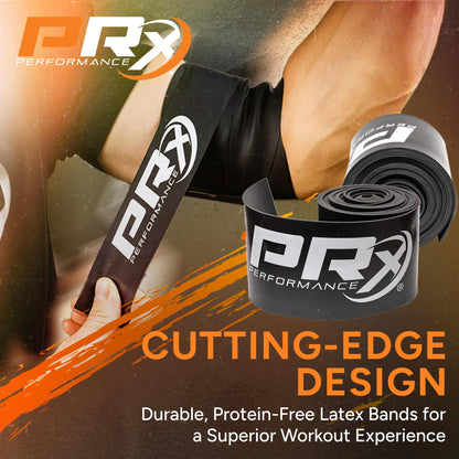 PRx Performance Muscle Compression Floss Band - Recovery & Mobility Enhancement, Gym Ready Compression Band, Improved Circulation, Reduced Soreness, Enhanced Stretching, Knee Tack & Floss Strap - 1mm
