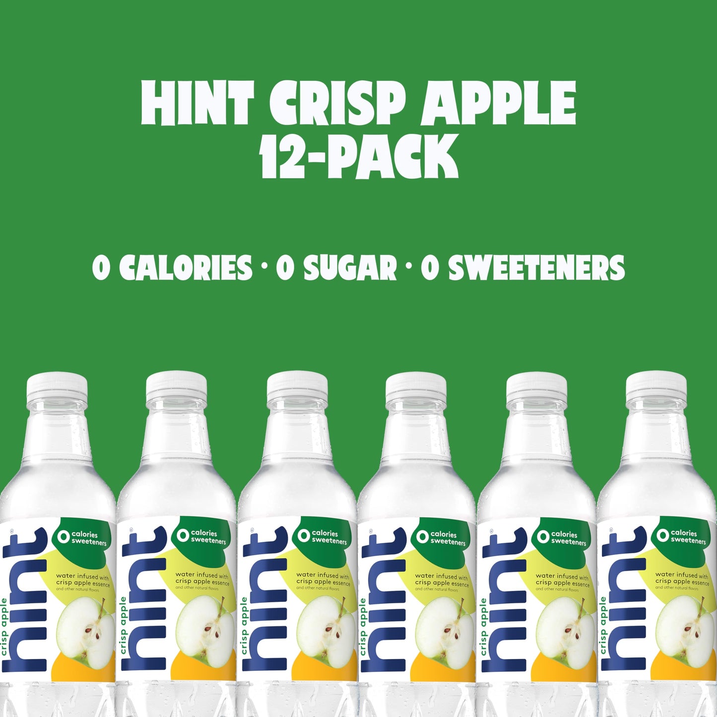 Hint Water Pineapple, Pure Water Infused with Pineapple, Zero Sugar, Zero Calories, Zero Sweeteners, Zero Preservatives, Zero Artificial Flavors, 16 Fl Oz (Pack of 12)
