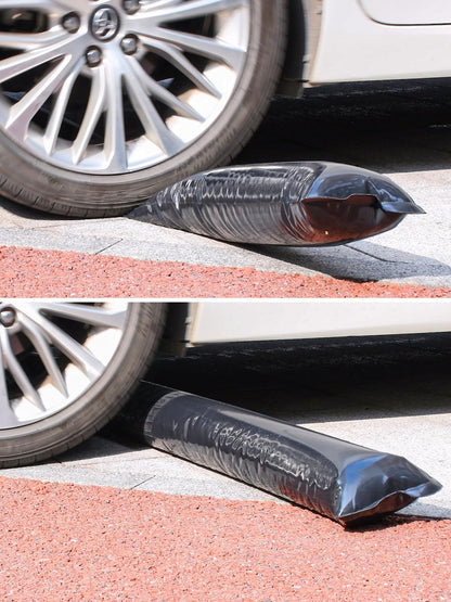 Abimars 0.7mm Thicker Black Winter Water Tube for Swimming Pool Covers, 12 Pack 10 FT Water Weight Bags for Pool Side, 3-Layer Composite Material