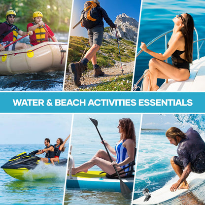 Waterproof Bag Fanny Packs for Women, Cruise Vacation Essentials Waterproof Pouch for Phone Passport Purse, Floating Dry Bags for Beach Water Park Boating Fishing Diving Surfing Kayaking Accessories